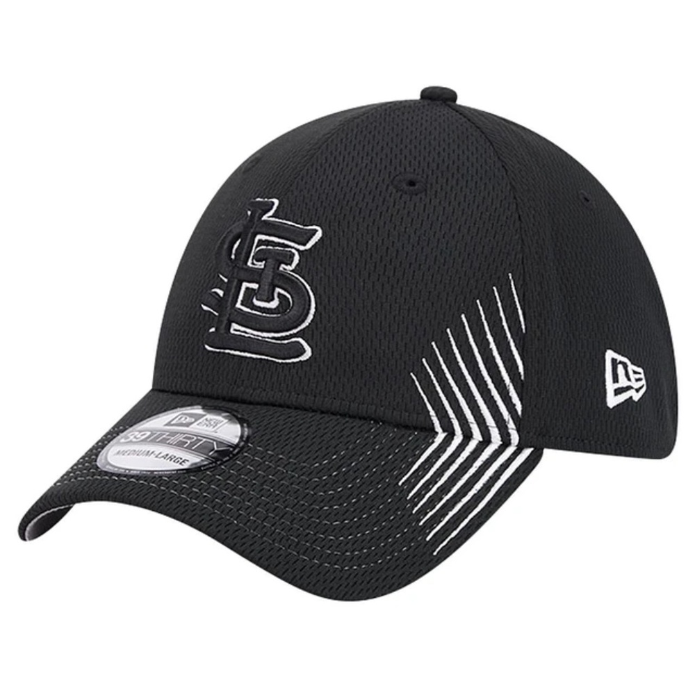 NWT New Era Men's Black St. Louis Cardinals Active Dash Mark Hat